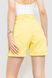 Джинсові шорти жіночі, колір жовтий, 214R1035 214R1035 фото 4