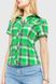 Рубашка женская в клетку, цвет светло-зеленый, 230R061-11 230R061-11 фото 3