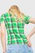 Рубашка женская в клетку, цвет светло-зеленый, 230R061-11 230R061-11 фото 4