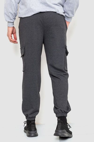 Спортивные штаны мужские двухнитка, цвет темно-серый, 241R0651-1 241R0651-1 фото