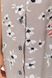 Сукня-халат жіночий з квітковим принтом на ґудзиках, колір мокко, 102R349 102R349 фото 5