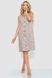 Сукня-халат жіночий з квітковим принтом на ґудзиках, колір мокко, 102R349 102R349 фото 2