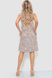 Сукня-халат жіночий з квітковим принтом на ґудзиках, колір мокко, 102R349 102R349 фото 4