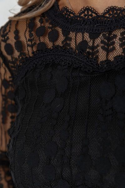 Блуза женская классическая гипюровая, цвет черный, 204R156 204R156 фото