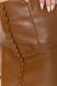 Юбка из экокожи, цвет коричневый, 186R995 186R995 фото 5
