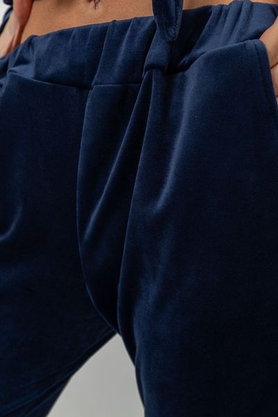 Спорт костюм женский велюровый, цвет темно-синий, 177R022 177R022 фото
