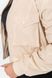 Куртка женская из экокожи короткая, цвет светло-бежевый, 186R097 186R097 фото 5