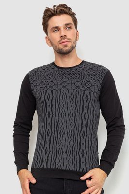 Пуловер чоловічий з пінтом, колір чорно-сірий, 235R22266 235R22266 фото