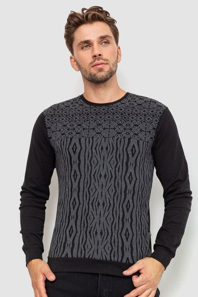 Пуловер мужской с пинтом, цвет черно-серый, 235R22266 235R22266 фото