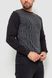 Пуловер мужской с пинтом, цвет черно-серый, 235R22266 235R22266 фото 3