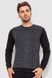 Пуловер мужской с пинтом, цвет черно-серый, 235R22266 235R22266 фото 1