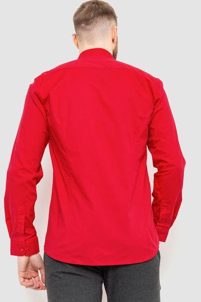 Рубашка мужская классическая однотонная, цвет красный, 186R30 186R30 фото