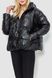 Куртка женская демисезонная экокожа, цвет черный, 243R203 243R203 фото 3