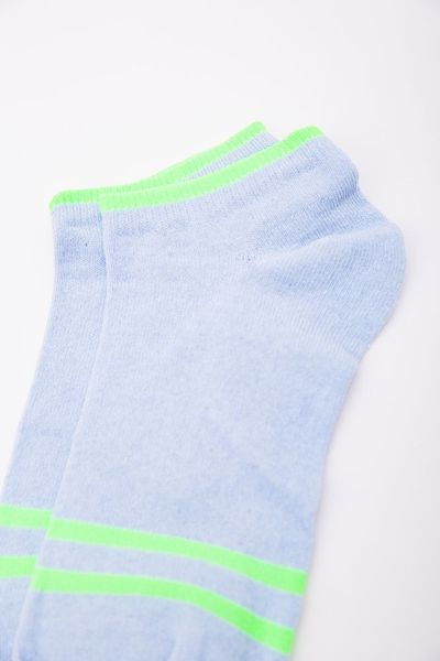 Жіночі короткі шкарпетки, блакитного кольору зі смужками, 167R221-1 167R221-1 фото