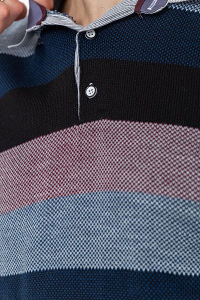 Свитер-обманка мужской в полоску, цвет сине-черный, 161R901-1 161R901-1 фото