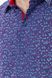 Сорочка чоловіча з принтом, колір фіолетовий, 214R7362 214R7362 фото 5