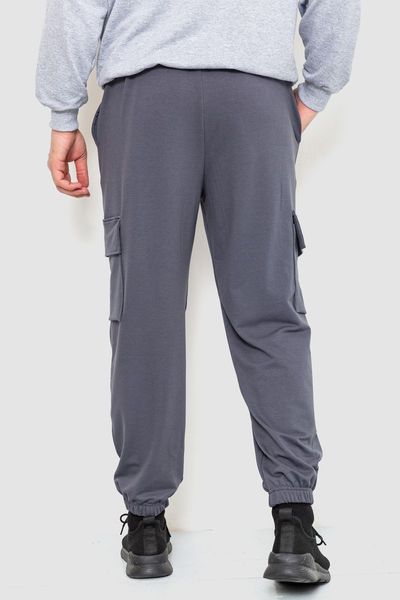 Спортивные штаны мужские двухнитка, цвет серый, 241R0651-1 241R0651-1 фото