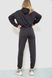 Спорт костюм женский однотонный, цвет темно-серый, 182R011-1 182R011-1 фото 4