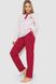 Жіноча піжама з принтом, колір молочно-бордовий, 219RP-10120 219RP-10120 фото 3