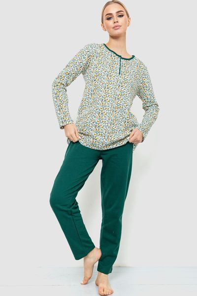 Пижама женская утепленная, цвет молочно-зеленый, 219R004 219R004 фото