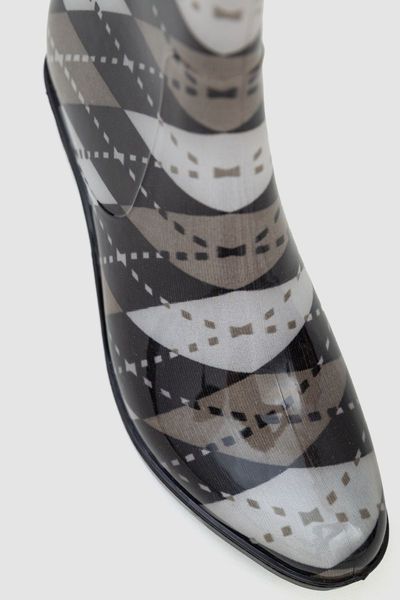 Сапоги резиновые женские, цвет серо-черный, 243R001-3A 243R001-3A фото
