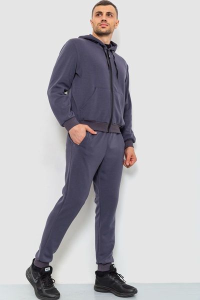 Спорт костюм чоловічий двонитка, колір темно-сірий, 119R200-5 119R200-5 фото