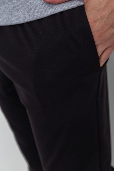 Спорт штани чоловічі двонитка, колір чорний, 241R8005 241R8005 фото