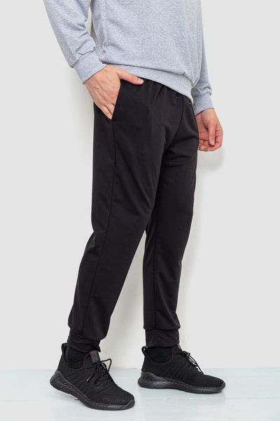 Спорт штаны мужские двухнитка, цвет черный, 241R8005 241R8005 фото