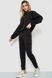 Спорт костюм жіночий однотонний, колір чорний, 182R011-1 182R011-1 фото 3