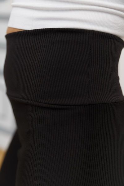 Лосини жіночі в рубчик, колір чорний, 205R606 205R606 фото
