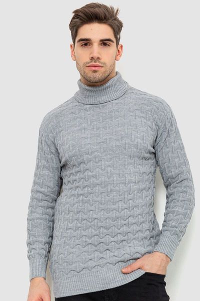 Гольф-светр чоловічий, колір світло-сірий, 161R619 161R619 фото