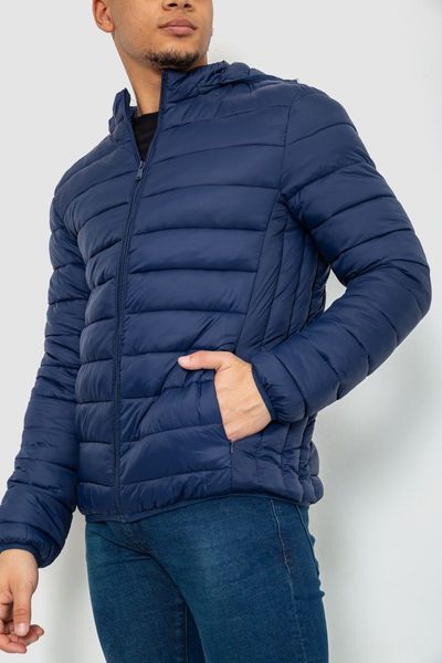 Куртка мужская демисезонная с капюшоном, цвет синий, 129R23-4 129R23-4 фото