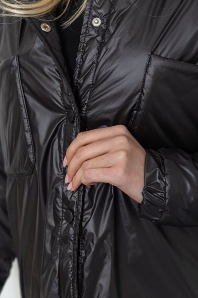 Куртка женская демисезонная свободного кроя, цвет черный, 235R7858 235R7858 фото