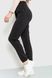 Спорт штани жіночі двонитка, колір чорний, 102R292 102R292 фото 3