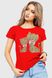 Жіноча футболка з принтом, колір червоний, 190R102 190R102 фото 1