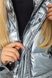 Пуховик женский еврозима, цвет серебристый, 131R0023-1 131R0023-1 фото 7