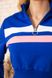 Укороченный женский свитшот, олимпийка на молнии, цвет Синий, 119R494 119R494 фото 5