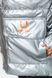 Пуховик жіночий єврозима, колір сріблястий, 131R0023-1 131R0023-1 фото 5