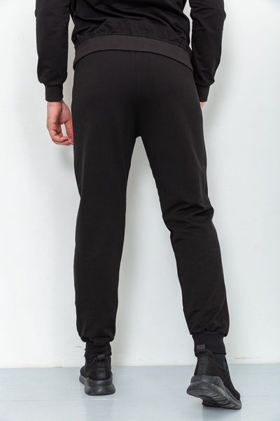 Спорт штани чоловічі двонитка, колір чорний, 223R006 223R006 фото