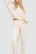 Спорт костюм женский однотонный, цвет светло-бежевый, 182R011-1 182R011-1 фото 2