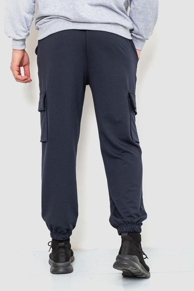 Спортивные штаны мужские двухнитка, цвет темно-синий, 241R0651-1 241R0651-1 фото