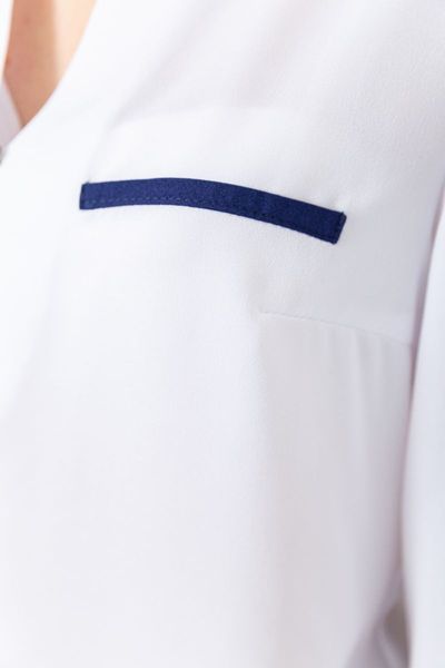 Блуза классическая, цвет бело-синий, 230R051 230R051 фото