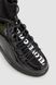Туфли-сникерсы женские лаковые, цвет черный, 131RA80-1 131RA80-1 фото 2