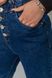 Джинси жіночі стрейч на гудзиках, колір синій, 214R1774 214R1774 фото 5