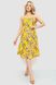 Жіночий сарафан з квітковим принтом, колір жовтий, 221R1932-7 221R1932-7 фото 2