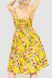Жіночий сарафан з квітковим принтом, колір жовтий, 221R1932-7 221R1932-7 фото 4