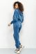 Спорт костюм женский велюровый, цвет джинс, 177R022 177R022 фото 5