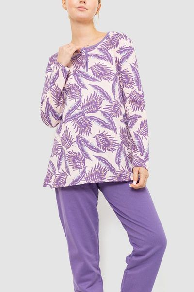 Пижама женская утепленная, цвет сиренево-пудровый, 219R004 219R004 фото