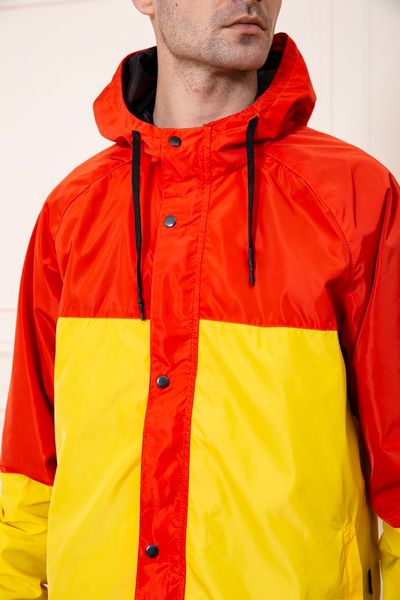 Куртка-ветровка мужская с капюшоном, цвет Красно-желтый, 131R069-12 131R069-12 фото