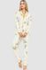 Пижама женская с принтом, цвет бежево-горчичный, 219RP-10091 219RP-10091 фото 1
